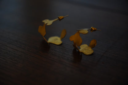 iloha＿リーフHoopピアス